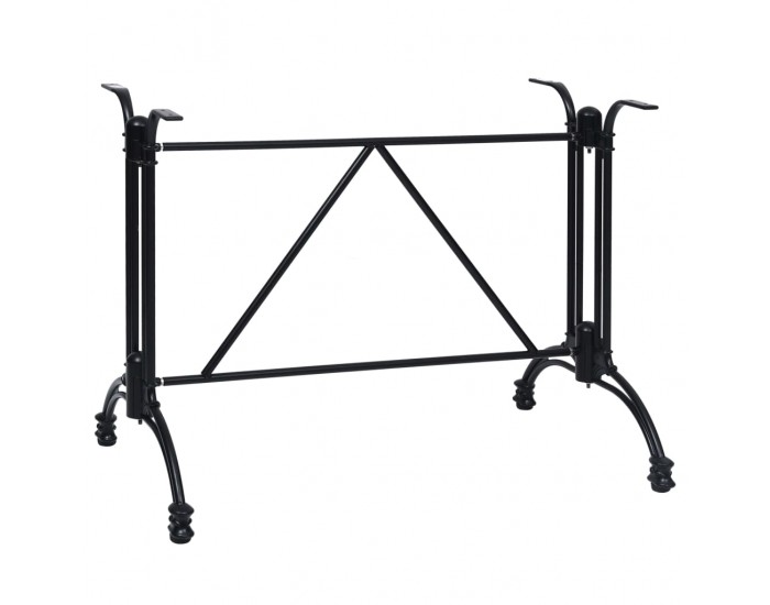 325436 Sonata H Крак за бистро маса черен 93x60x72 cm Алуминиева отливка