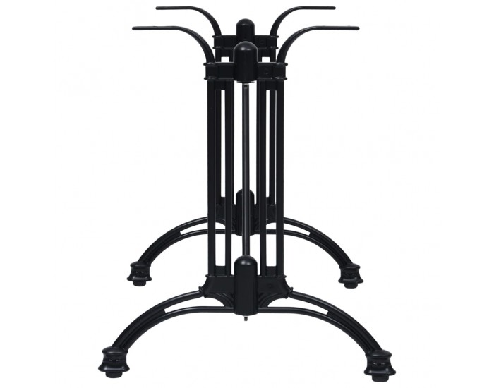 325436 Sonata H Крак за бистро маса черен 93x60x72 cm Алуминиева отливка
