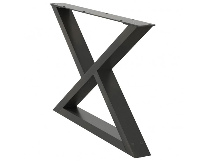 Sonata H Крака за масичка за кафе 2 бр. антрацит 70x(42-43,3) cm стомана