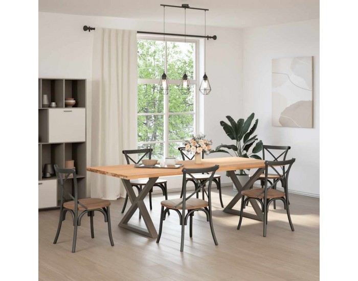 Sonata H Крака за трапезна маса 2 бр. естествена стомана