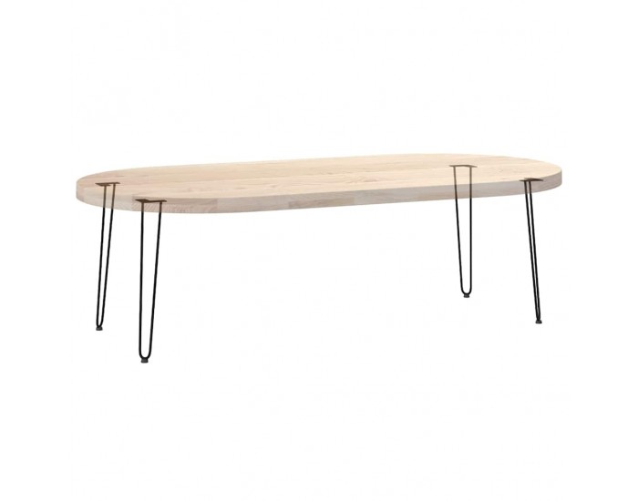 Sonata H Крака за маса за коса 4 бр черни 72 см масивна стомана