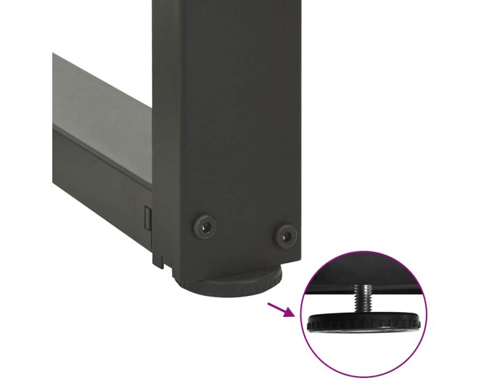 Sonata H Крака за холна маса T-образна 2 бр 60x25x(42-43) см стомана