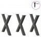 Sonata H Крака за трапезна маса с X-образна 3 бр 80x(72-73) см стомана