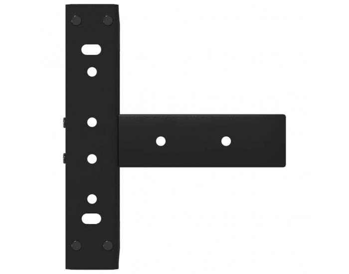 Sonata H Крака за холна маса T-образна 2бр черни 28x25x(42-43)см стомана