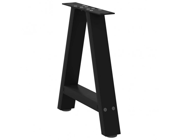 Sonata H Крака за холна маса с A-образна 2 бр черни 50x(42-43)см стомана