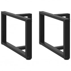Sonata H Крака за холна маса T-образна 2бр черни 70x25x(42-43)см стомана - Части за Маси