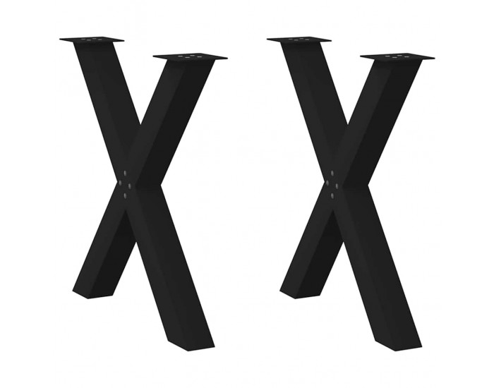 Sonata H Крака за трапезна маса с X-образна 2 бр 80x(72-73) см стомана