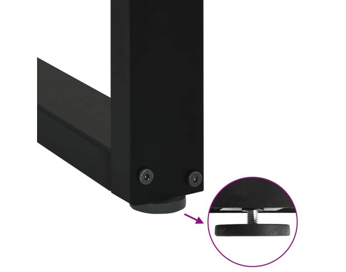 Sonata H Крака за трапезна маса с U-образна 2 бр 70x(72-73) см стомана