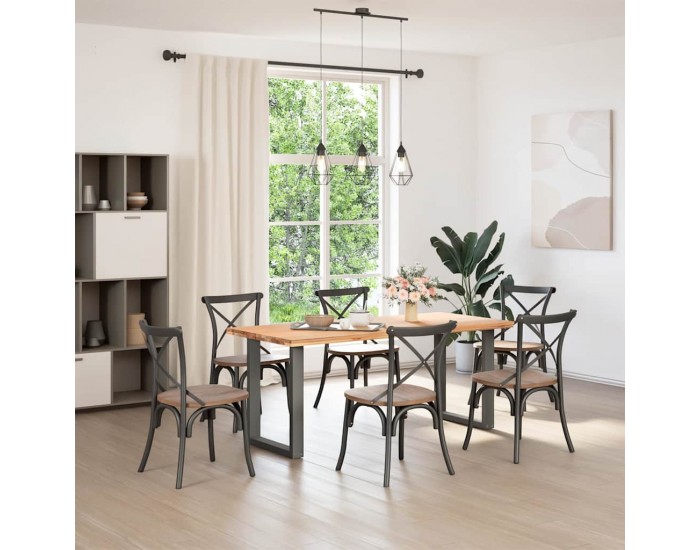 Sonata H Крака за маса за хранене с U-образна форма 2 бр Антрацит