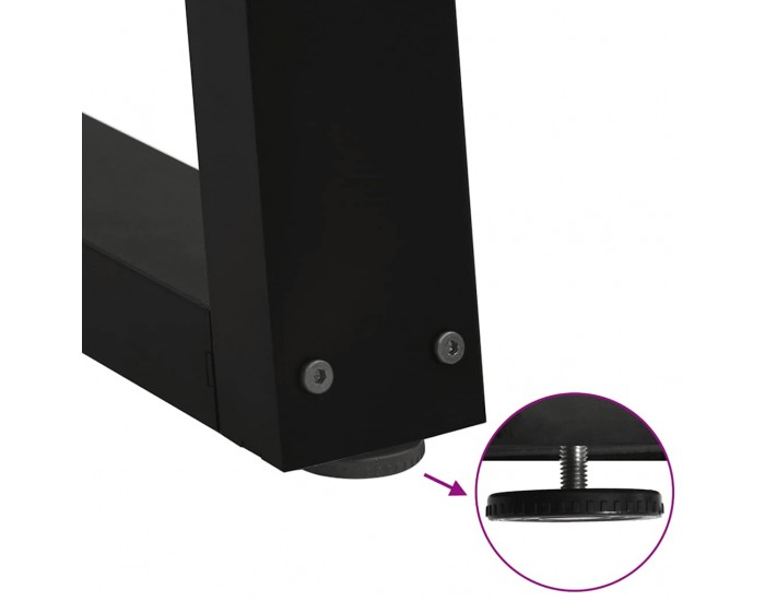 Sonata H Крака за трапезна маса V-образна форма 3 бр. черни