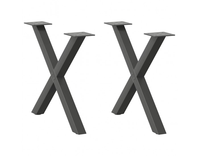 Sonata H Крака за масичка за кафе с форма на буквата X 2 бр. антрацит