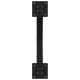 Sonata H Крака за масичка за кафе с форма на X 2 бр. черни 60x(42-43) cm