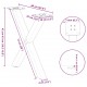 Sonata H Крака за масичка за кафе с форма на X 2 бр. черни 60x(42-43) cm