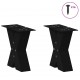 Sonata H Крака за масичка за кафе с форма на X 2 бр. черни 30x(30-31) cm Sonata H Крака за масичка за кафе с форма на X 2 бр. черни 30x(30-31) cm