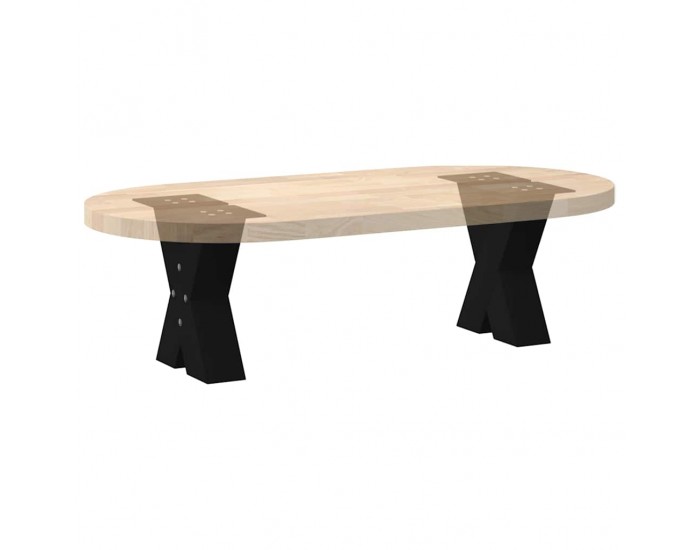 Sonata H Крака за масичка за кафе с форма на X 2 бр. черни 30x(30-31) cm Sonata H Крака за масичка за кафе с форма на X 2 бр. черни 30x(30-31) cm