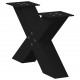 Sonata H Крака за масичка за кафе с форма на X 2 бр. черни 60x(30-31) cm