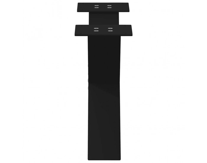 Sonata H Крака за масичка за кафе с форма на X 2 бр. черни 60x(30-31) cm