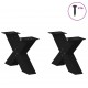 Sonata H Крака за масичка за кафе с форма на X 2 бр. черни 60x(30-31) cm