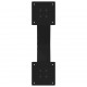 Sonata H Крака за масичка за кафе с форма на X 2 бр. черни 60x(30-31) cm