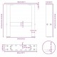 Sonata H Крака за масичка за кафе черни 2 бр. 40x(30-31) см стомана Sonata H Крака за масичка за кафе черни 2 бр. 40x(30-31) см стомана