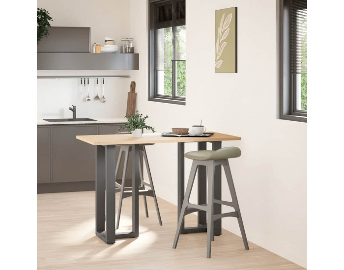 Sonata H Крака за бар маса с форма на тройка 2 бр Антрацит Стомана