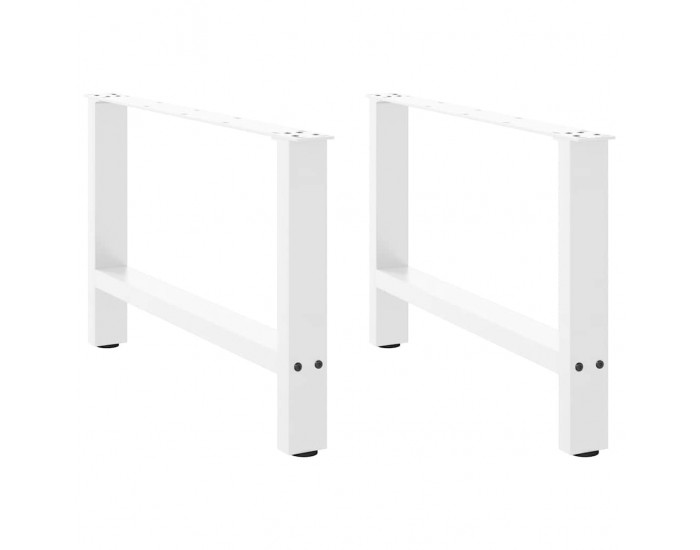 Sonata H Крака за масичка за кафе бели 2 бр. 70x(42-43) cm стомана