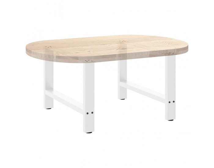 Sonata H Крака за масичка за кафе бели 2 бр. 70x(42-43) cm стомана
