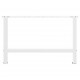Sonata H Крака за масичка за кафе бели 2 бр. 70x(42-43) cm стомана