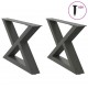 Sonata H Крака за масичка за кафе 2 бр. антрацит 50x(30-31,3) cm стомана Sonata H Крака за масичка за кафе 2 бр. антрацит 50x(30-31,3) cm стомана