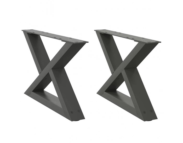 Sonata H Крака за масичка за кафе 2 бр. антрацит 50x(30-31,3) cm стомана Sonata H Крака за масичка за кафе 2 бр. антрацит 50x(30-31,3) cm стомана