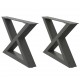 Sonata H Крака за масичка за кафе 2 бр. антрацит 50x(30-31,3) cm стомана Sonata H Крака за масичка за кафе 2 бр. антрацит 50x(30-31,3) cm стомана