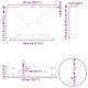 Sonata H Крака за масичка за кафе 2 бр. антрацит 50x(30-31,3) cm стомана Sonata H Крака за масичка за кафе 2 бр. антрацит 50x(30-31,3) cm стомана