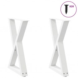 Sonata H Крака за трапезна маса 2 бр. бели 50x(72-73,3) cm стомана - Части за Маси