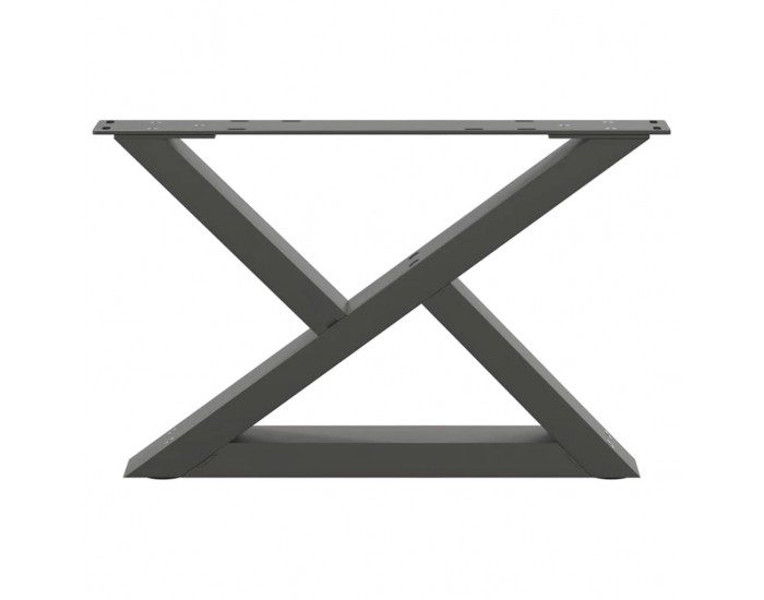 Sonata H Крака за масичка за кафе 2 бр. антрацит 60x(30-31,3) cm стомана