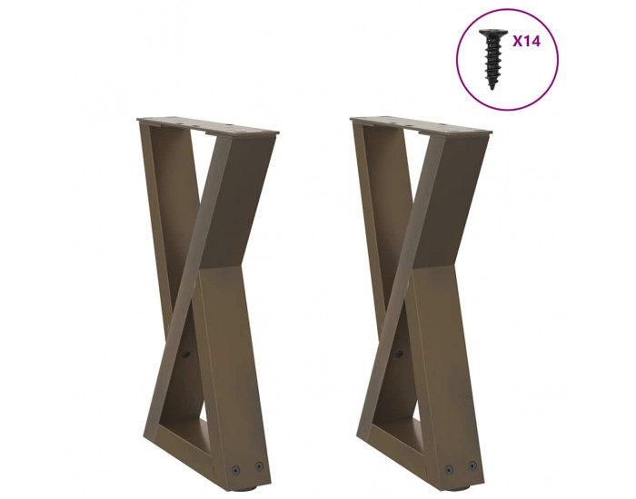 Sonata H Крака за масичка за кафе 2 бр. естествена стомана