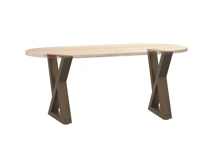 Sonata H Крака за масичка за кафе 2 бр. естествена стомана