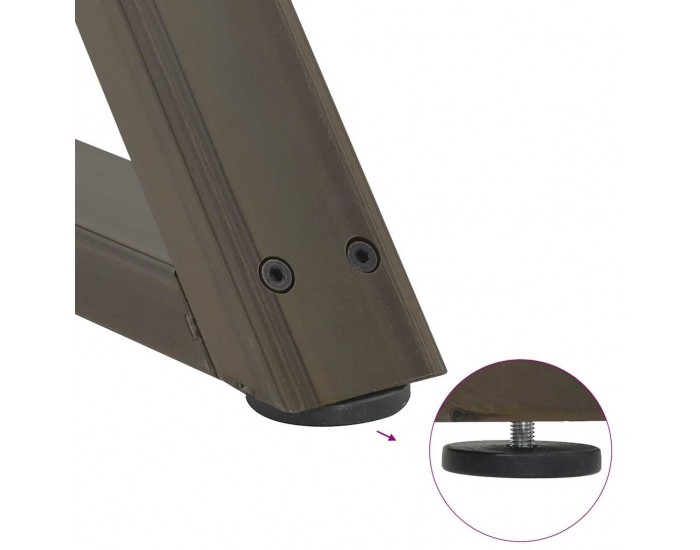 Sonata H Крака за масичка за кафе 2 бр. естествена стомана