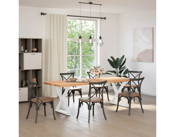 Sonata H Крака за трапезна маса 2 бр. бели 80x(72-73,3) cm стомана