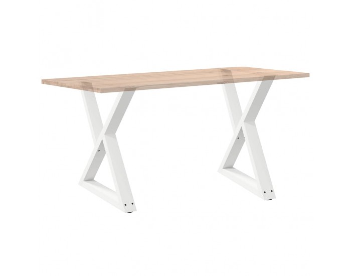 Sonata H Крака за трапезна маса 2 бр. бели 80x(72-73,3) cm стомана