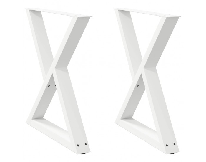 Sonata H Крака за трапезна маса 2 бр. бели 80x(72-73,3) cm стомана