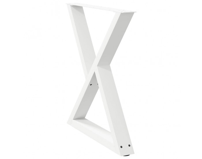 Sonata H Крака за трапезна маса 2 бр. бели 80x(72-73,3) cm стомана