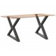 Sonata H Крака за маса за хранене 2 бр Антрацит 90x(72-73,3) cm Стомана