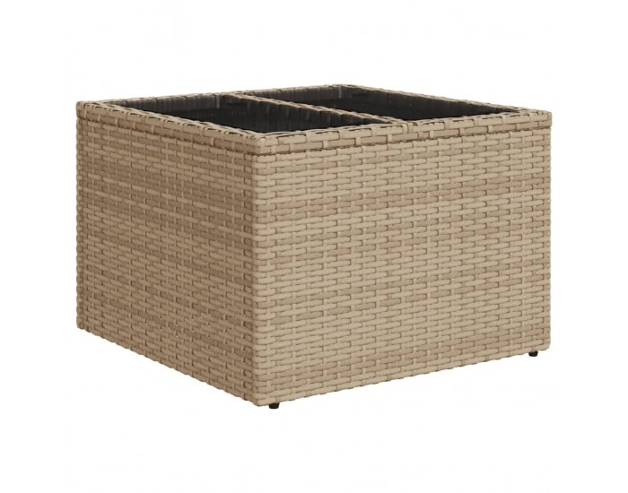 Sonata H Градински комплект диван с възглавници 5 части бежов полиратан