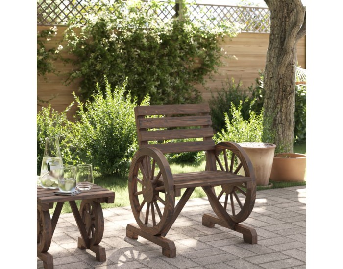 Sonata H Градински стол 58x58x78,5 см масивно чамово дърво