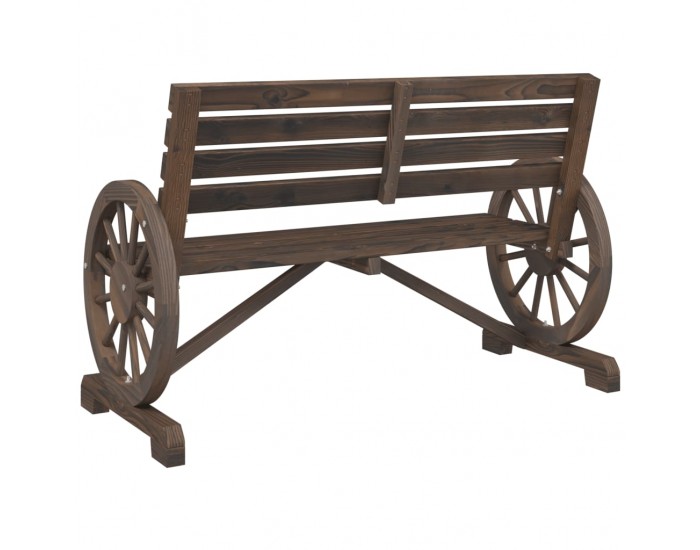 Sonata H Градинска пейка, 2-местна, масивна ела