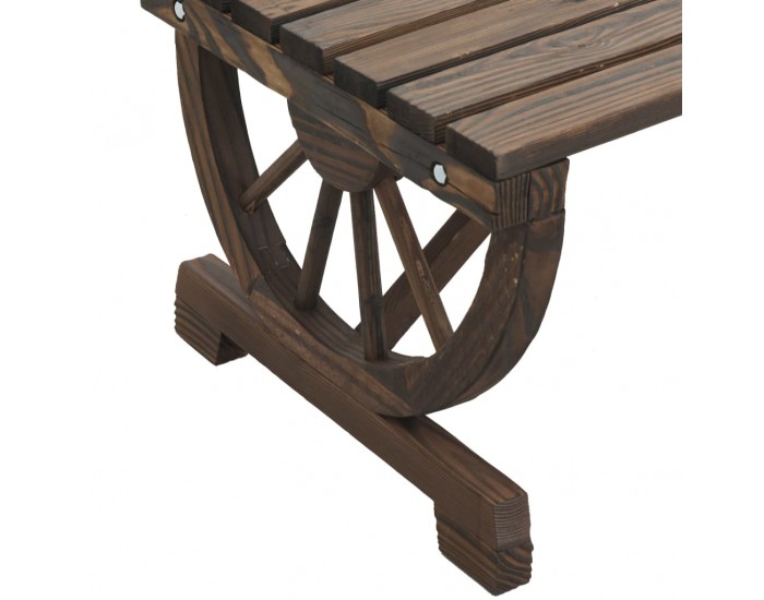 Sonata H Градинска пейка, 2-местна, масивна ела