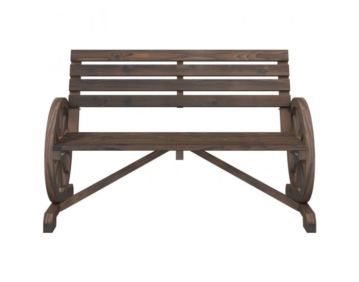 Sonata H Градинска пейка, 2-местна, масивна ела