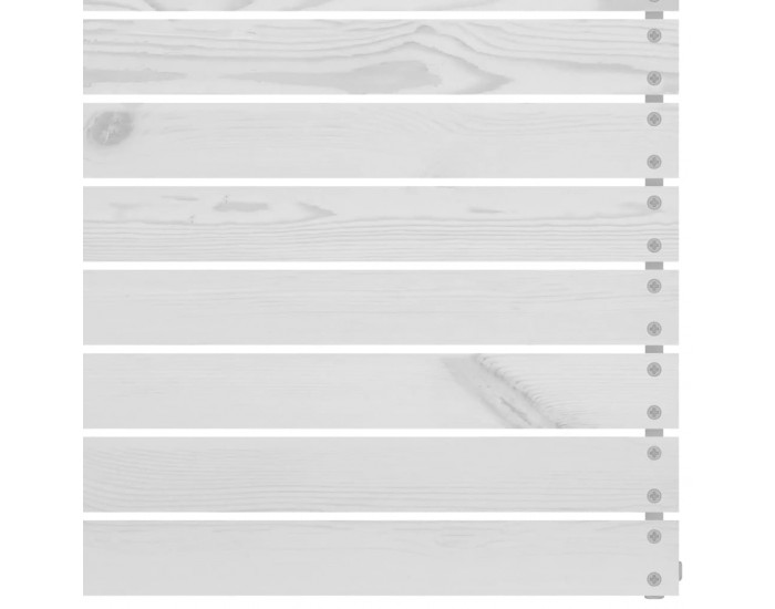 Sonata H Градински ъглови дивани, 2 бр, бели, бор масив