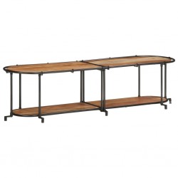 Sonata H ТВ шкаф, 160x42x40 см, масивно акациево дърво - ТВ шкафове