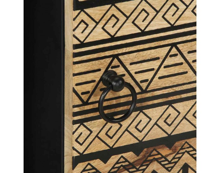 Sonata H Бюфет 80x33,5x75 см грубо мангово дърво масив